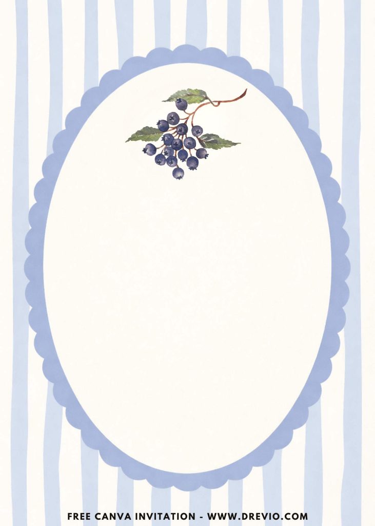Free and Editable Cute Berry First Brunch Invitation Templates Made in Canva. Customize Online for free