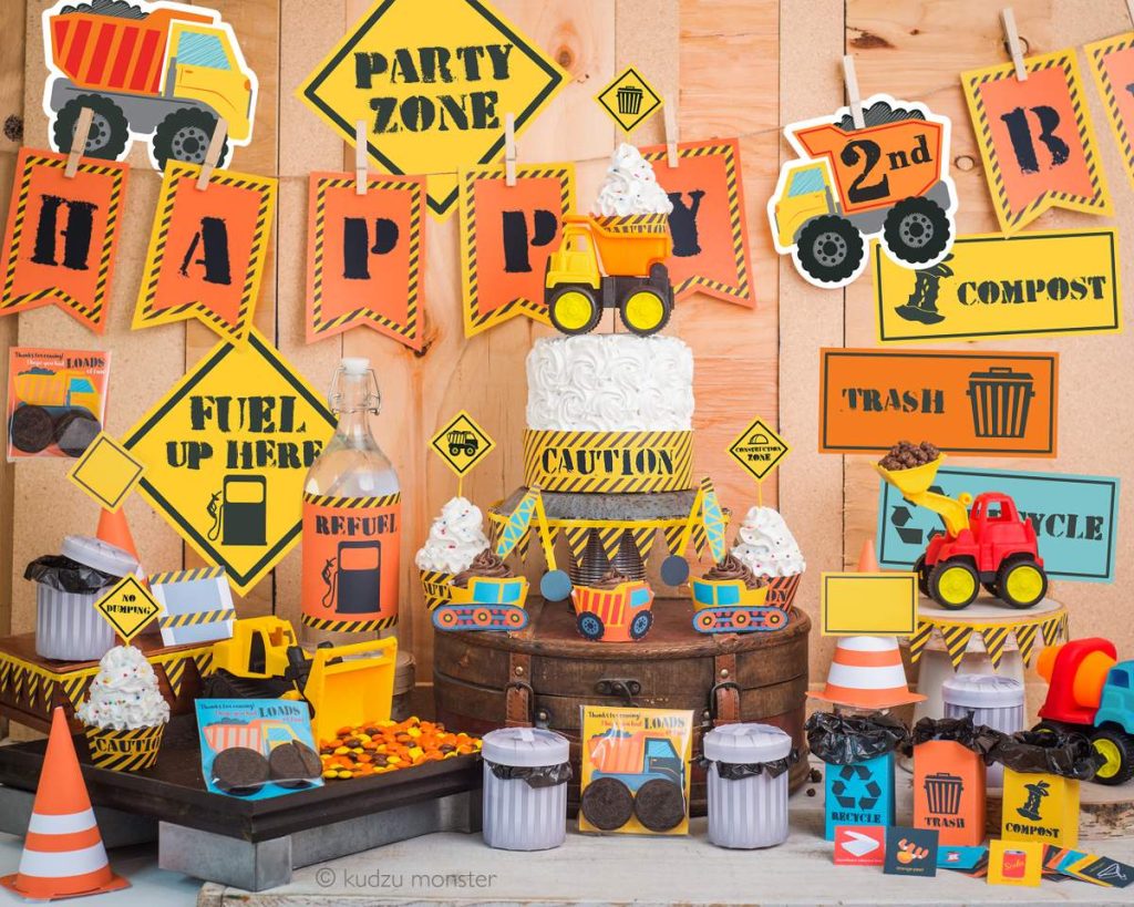 dump truck birthday party ideas 9