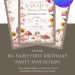 Free and Editable Magical Fairy Birthday Invitation Templates Made in Canva. Customize Online for free