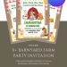 Free and Editable Cute Barnyard Farm Birthday Invitation Templates Made in Canva. Customize Online for free