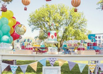 hot air balloon birthday party ideas 2