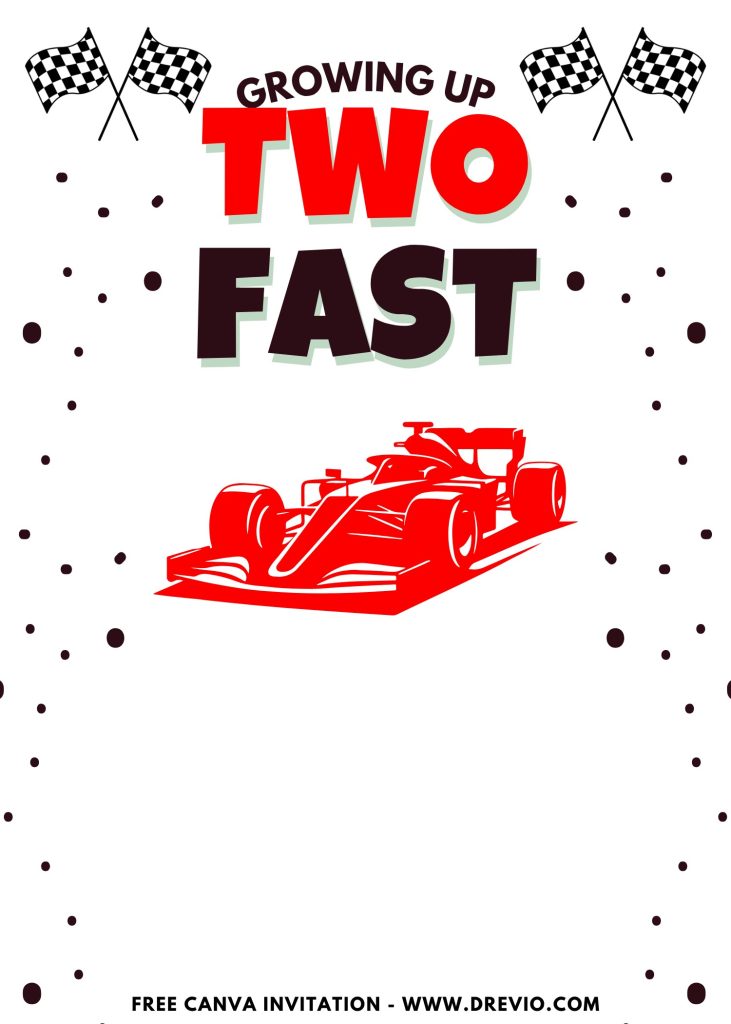 Free and Editable 2 Fast 2 Furious Boys Birthday Invitation Templates Made in Canva. Customize Online for free