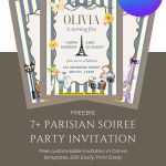 FREE Chic Paris Theme Invitation Template