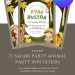 Free and Editable Safari Birthday Invitation Templates Made in Canva. Customize Online for free