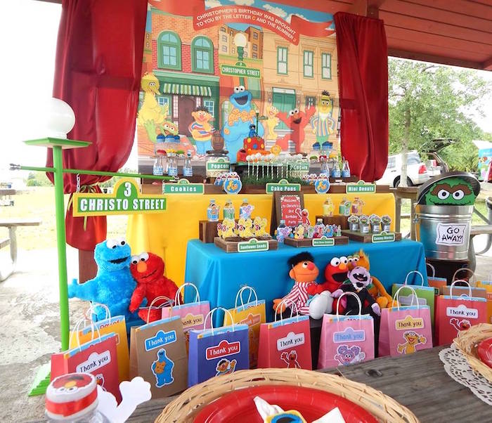 sesame street birthday party ideas