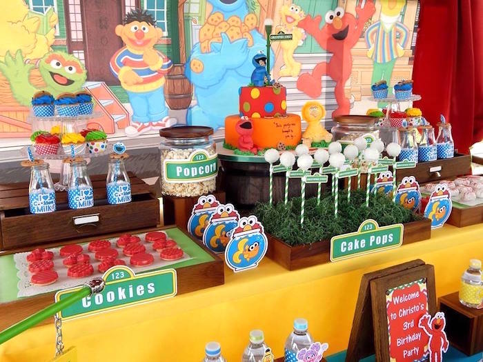 sesame street birthday party ideas