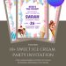 Free and Editable Sweet Ice Cream Invitation Templates Made in Canva. Customize Online for free