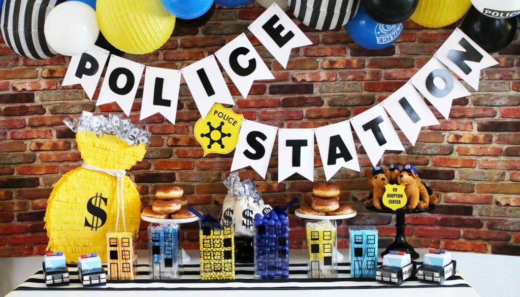Police Themed Birthday Party Decor