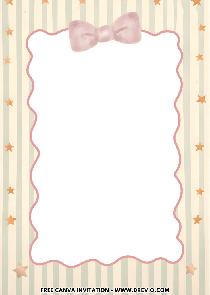 Free and Editable Pink Bow Sweet One Birthday Invitation Templates Made in Canva. Customize Online for free