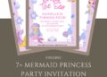 Free and Editable Mermaid Birthday Invitation Templates Made in Canva. Customize Online for free