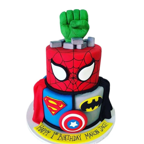 Custom Marvel Avengers Superhero Birthday Cake