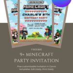 EASY Minecraft Birthday Invitation For Boys And Girls