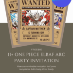 Easy One Piece Birthday Invitations For Kids