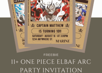 Free and Editable One Piece Birthday Invitation Templates Made in Canva. Customize Online for free