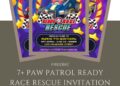 Free and Editable Awesome PAW Patrol Ready Race Rescue Birthday Invitation Templates Made in Canva. Customize Online for free