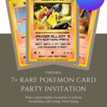 Free Pokemon Card Birthday Invitation Ideas That Feel Like Finding A Rare Pull