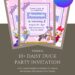 Free and Editable Disney Daisy Duck Birthday Invitation Templates Made in Canva. Customize Online for free