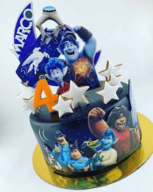 awesome disney onward birthday cake