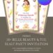 Free and Editable Princess Belle Birthday Invitation Templates Made in Canva. Customize Online for free