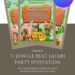 Free and Editable Adorable Jungle Beat Birthday Invitation Templates Made in Canva. Customize Online for free