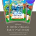 Free and Editable Cute Smurfs Smurftastic Birthday Invitation Templates Made in Canva. Customize Online for free