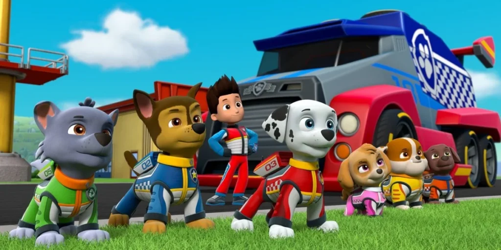 paw patrol Chase Ryder Marshall Skye Rocky Zuma and Everest for ready race rescue