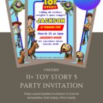 11+ Fun Toy Story 5 Birthday Invitation Template (Editable Canva)