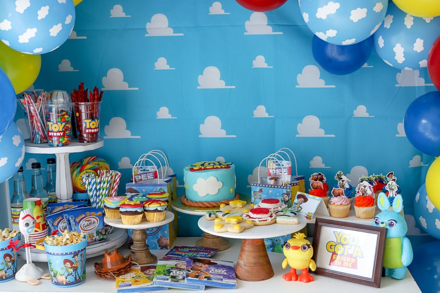 Andy's Room inspired toy story party decor