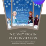 FREE Frozen Arendelle Birthday Invitations: 7+ Canva Templates & Party Activity Ideas