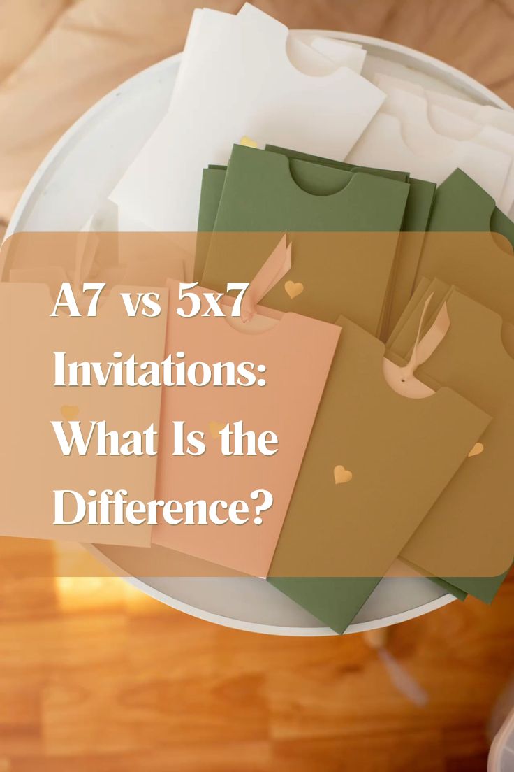 A7 vs 5x7 Invitations What Is the Difference