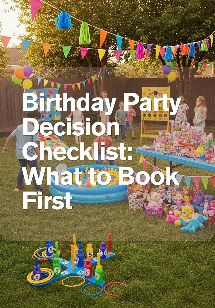 Birthday Party Decision Checklist: What to Book First