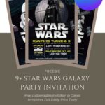 Star Wars Galaxy Birthday Invitations for Kids: 9+ FREE Canva Templates, Games & Party Ideas
