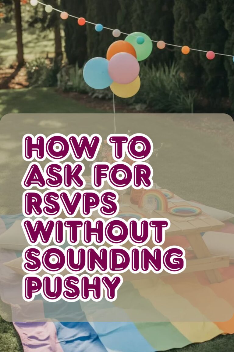 How to Ask for RSVPs Without Sounding Pushy