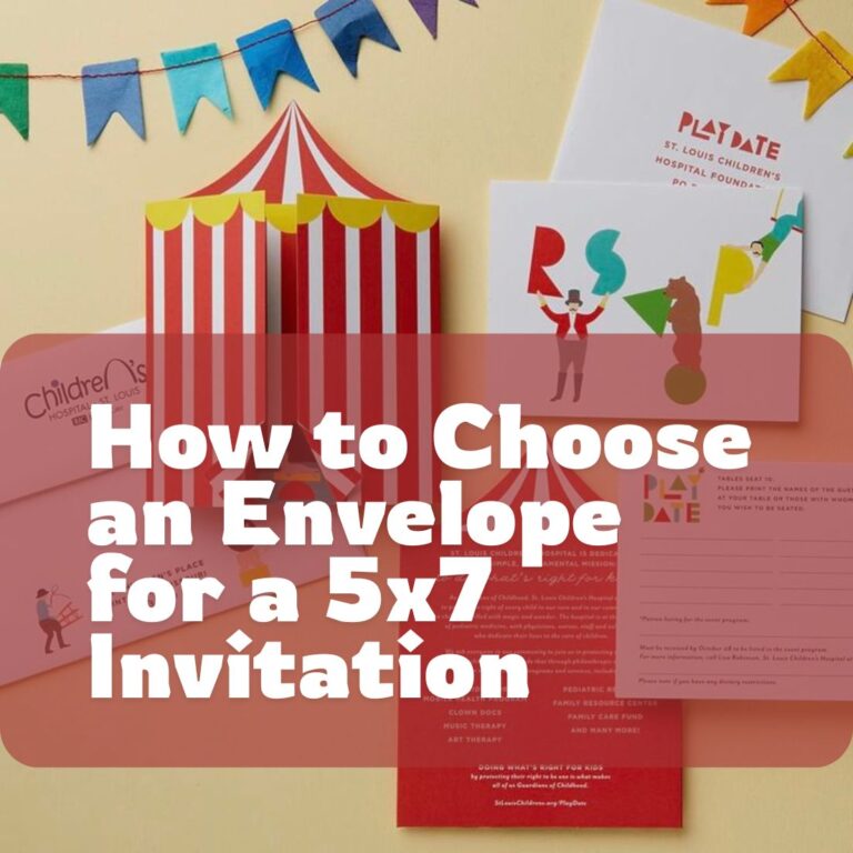 How to Choose an Envelope for a 5x7 Invitation