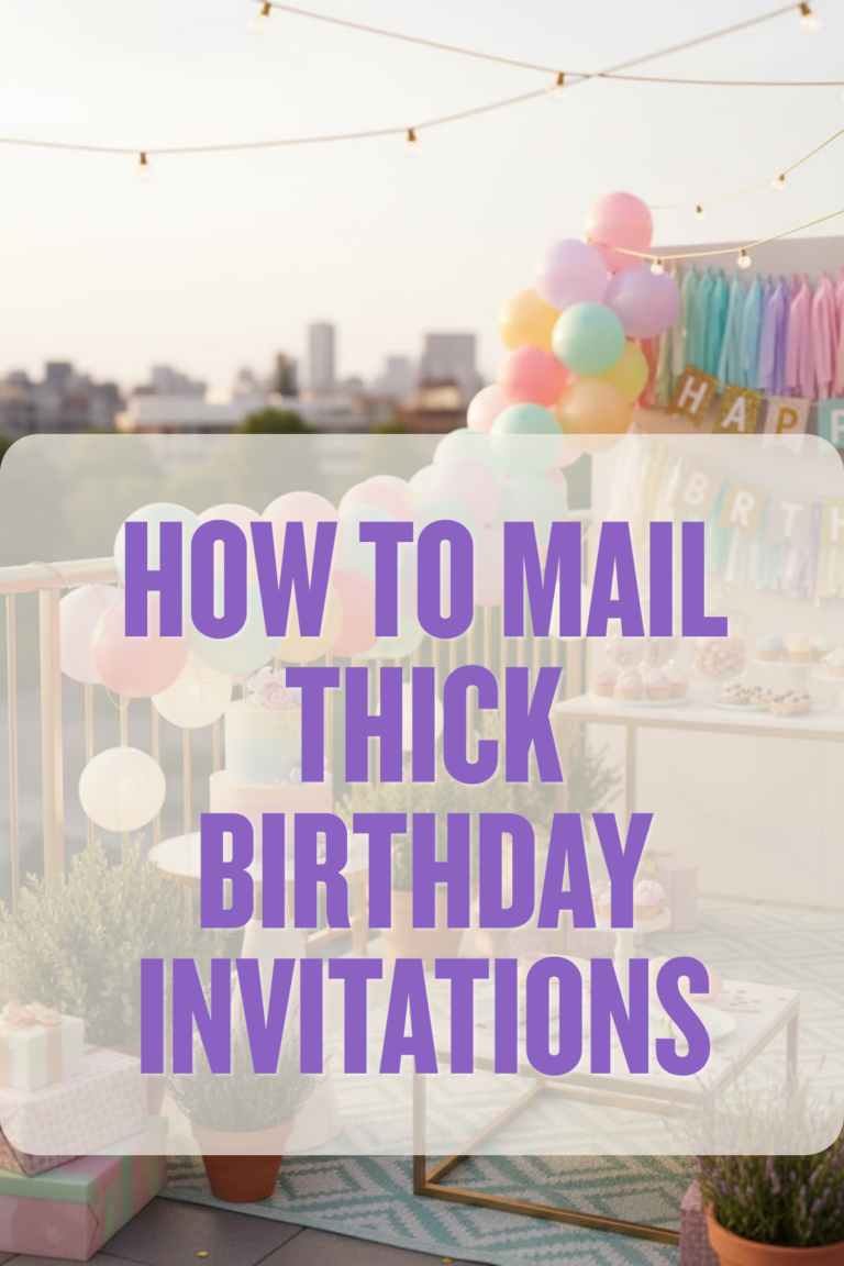 How to Mail Thick Birthday Invitations
