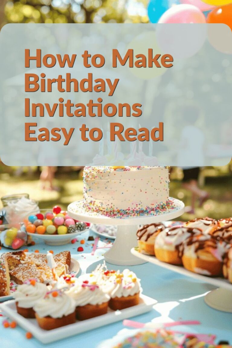 How to Make Birthday Invitations Easy to Read