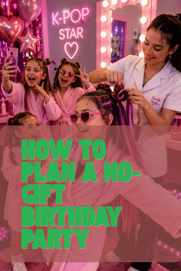 How to Plan a No Gift Birthday Party