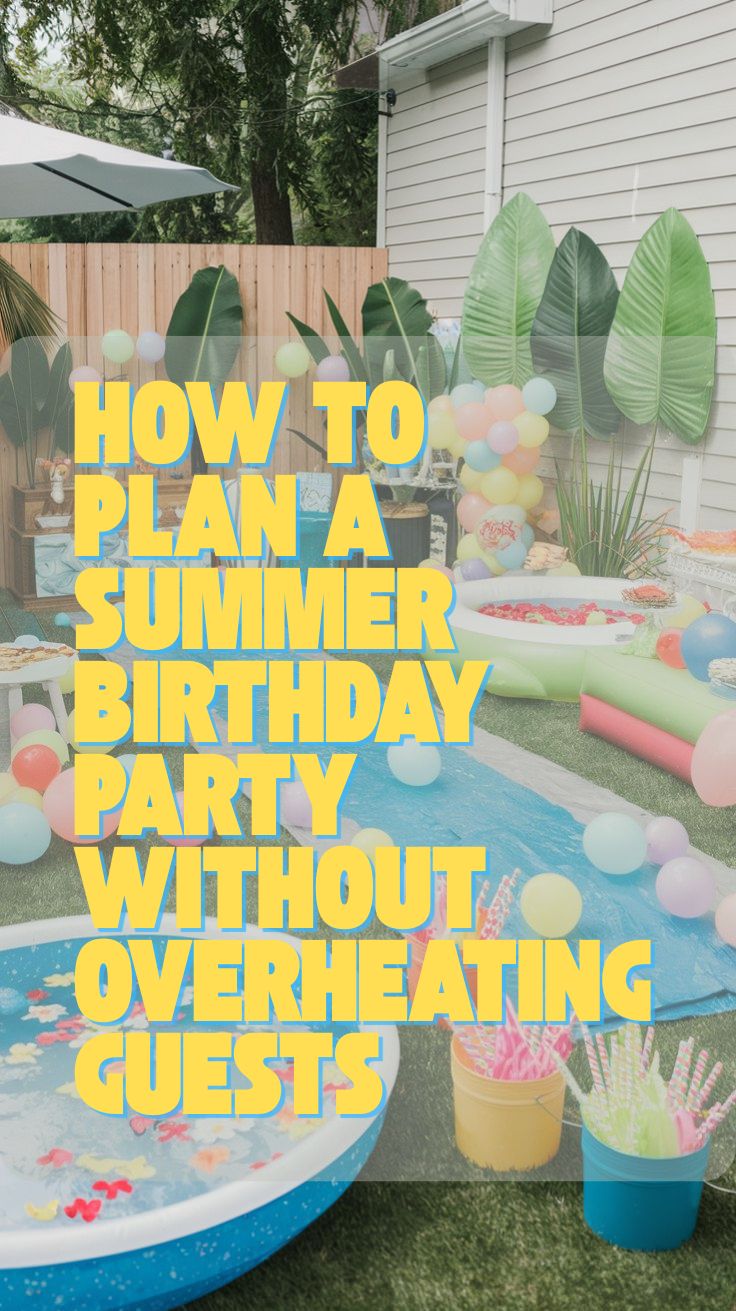 How to Plan a Summer Birthday Party Without Overheating Guests