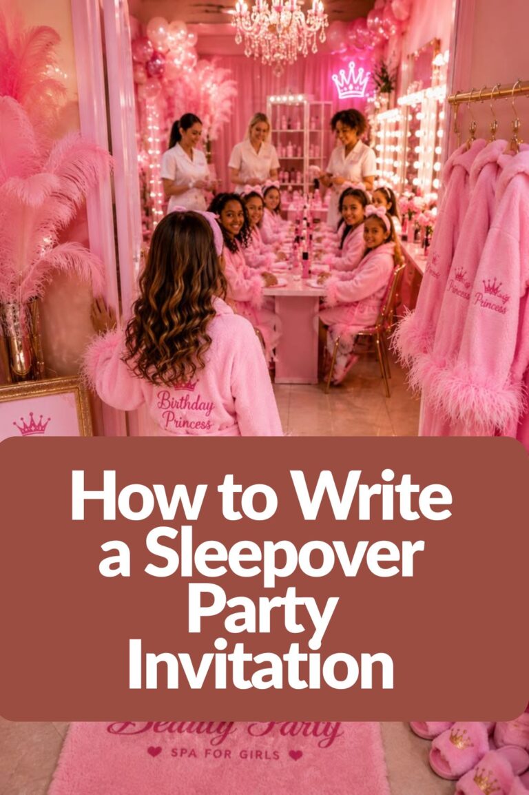 How to Write a Sleepover Party Invitation