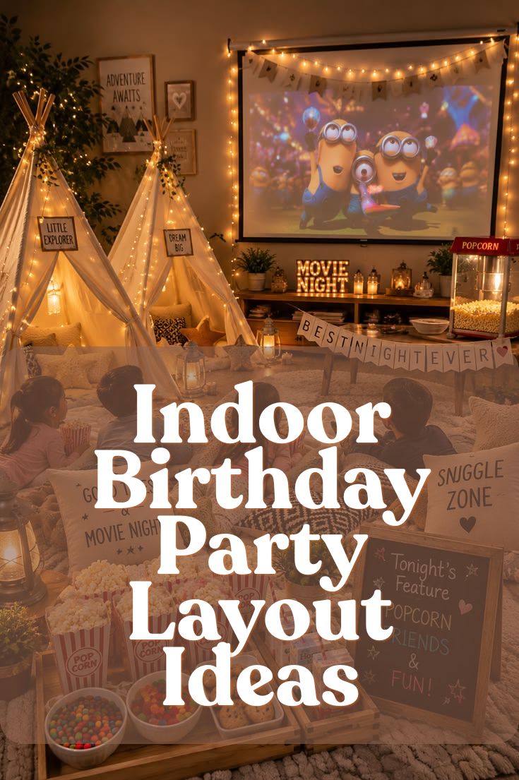 Indoor Birthday Party Layout Ideas