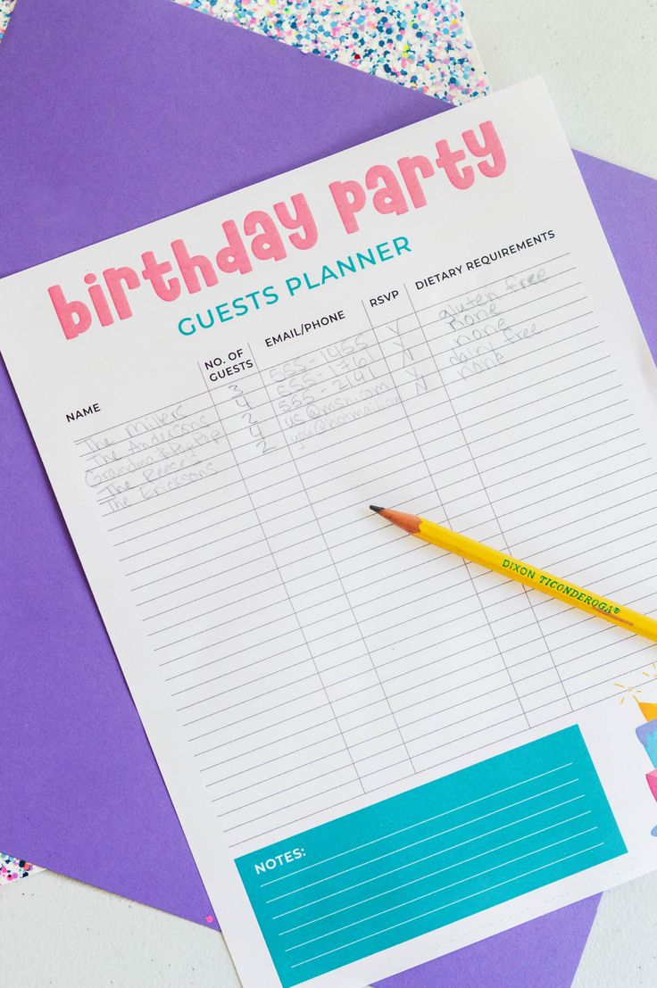 Last Minute Birthday Party Checklist for Parents10