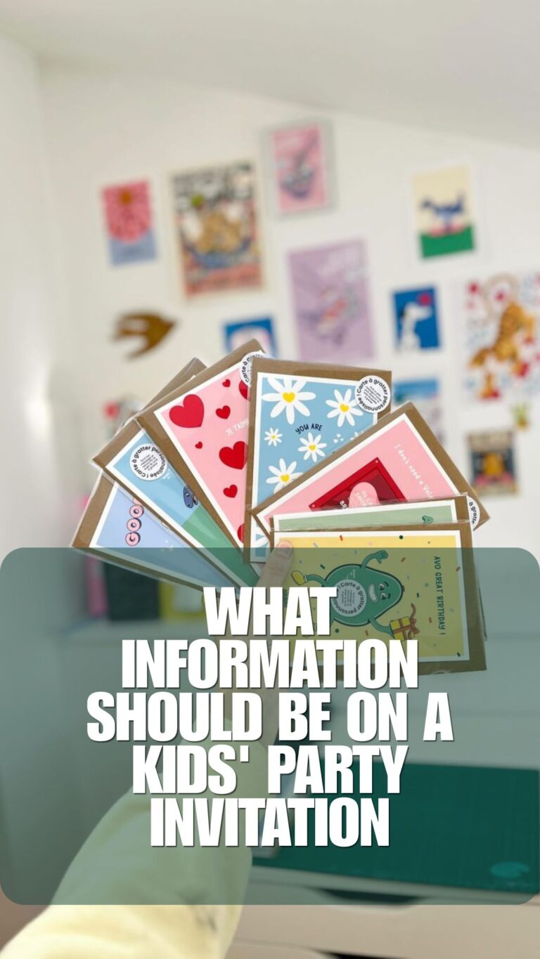What Information Should Be on a Kids' Party Invitation8