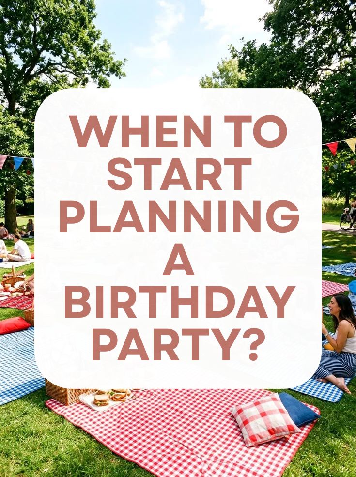 When to Start Planning a Birthday Party