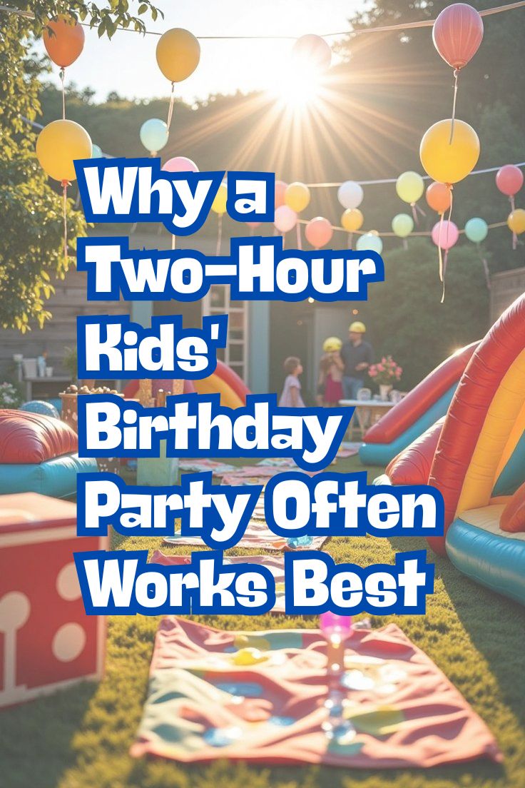 Why a Two Hour Kids Birthday Party Often Works Best