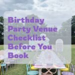 Birthday Party Venue Checklist Before You Book