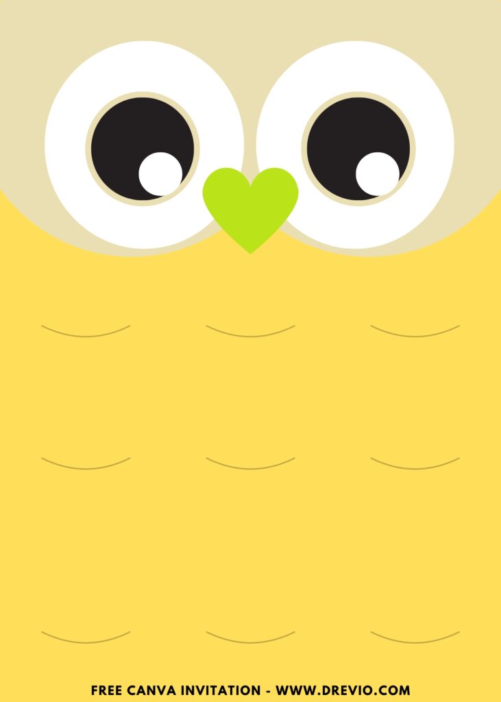 Free and Editable Cute Woodland Owl Birthday Invitation Templates Made in Canva. Customize Online for free
