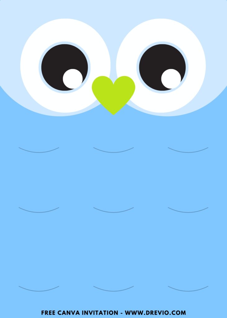 Free and Editable Bright Woodland Owl Birthday Invitation Templates Made in Canva. Customize Online for free