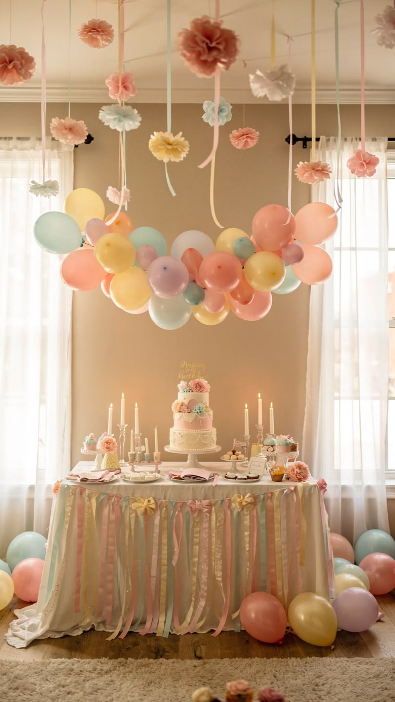 party balloon garland ideas 2